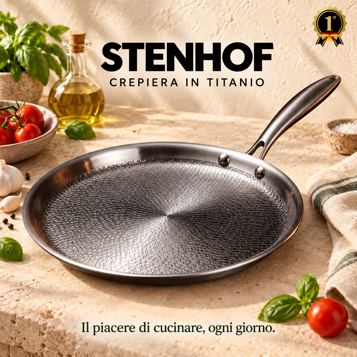 Crêpiera in titanio