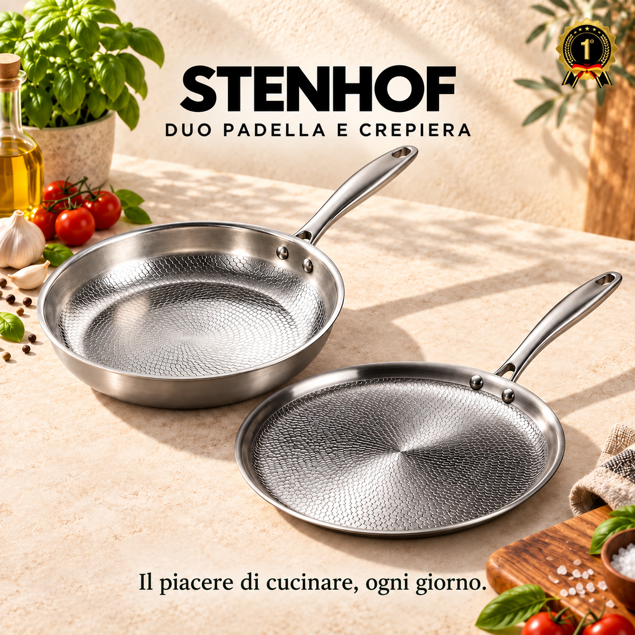 Duo padella e crêpiera