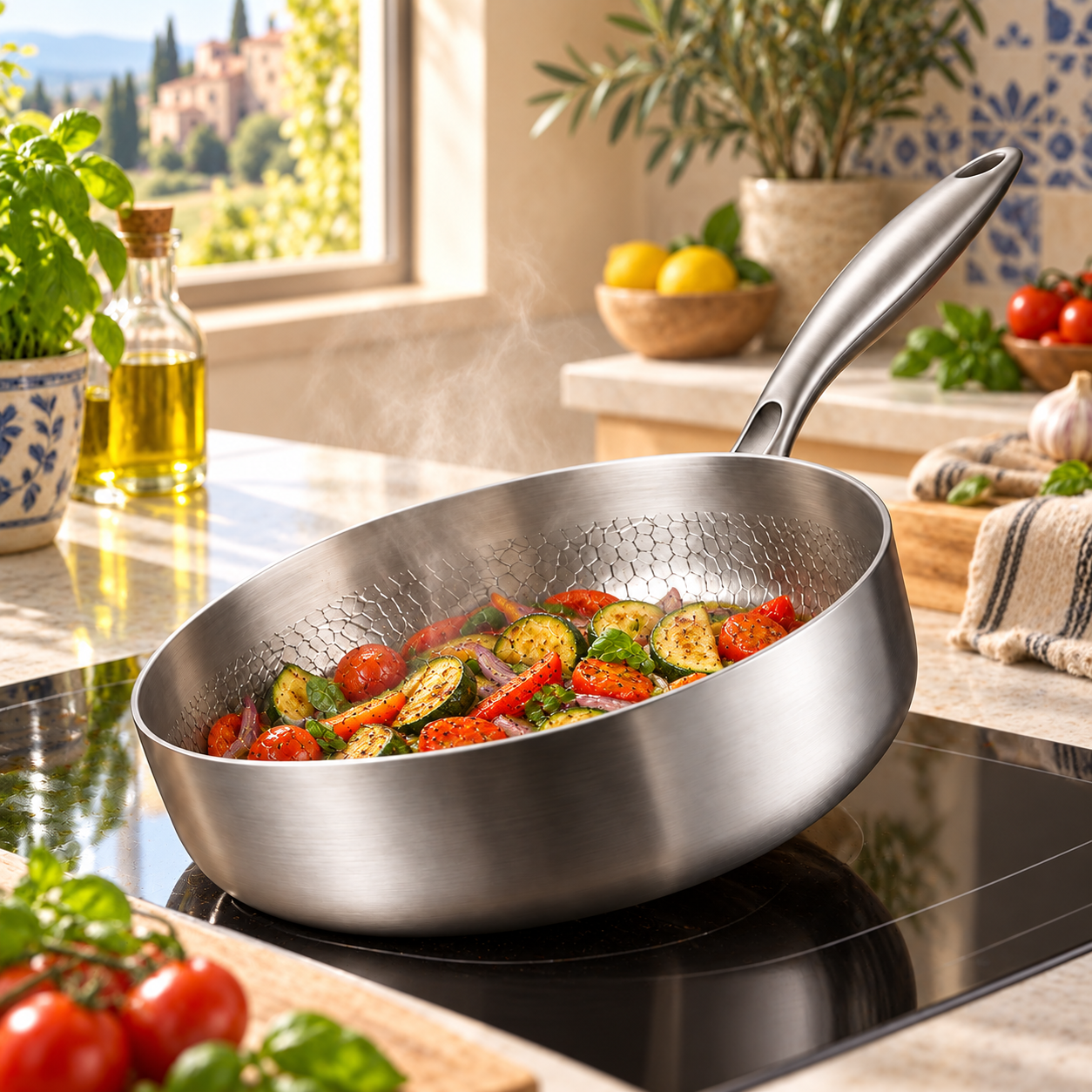 Sauteuse en titane en cuisine — photo 1